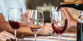 Three glasses of Exquisite Wines 