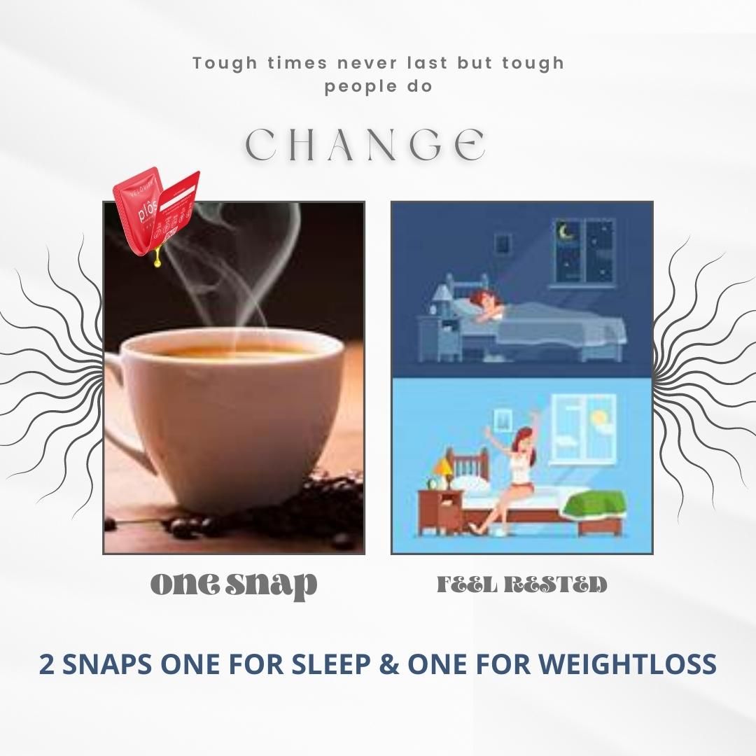 life enhangement and change with coffee and 2 snaps